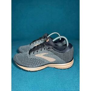 Brooks Revel 2 Women's Running Shoes Size 8 B Black Rose Gold Knit 1202811B038